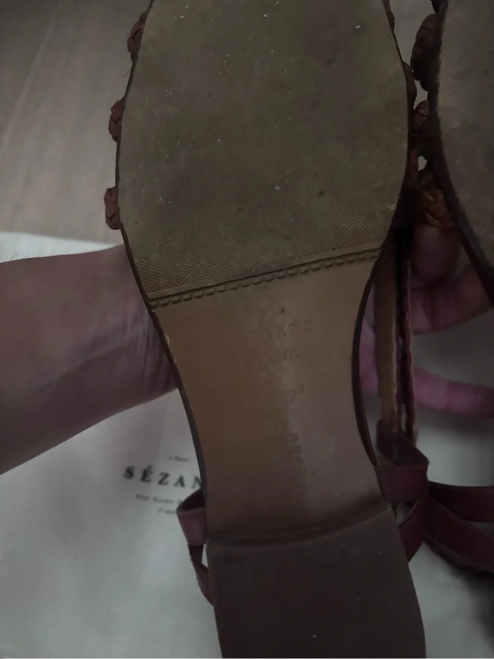 Sezane Leather Sandals — Brown - Picture 5 of 8